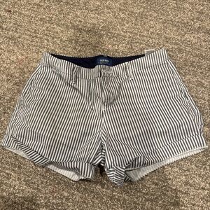 Old Navy Women's High Waist Striped Shorts - Black and White
